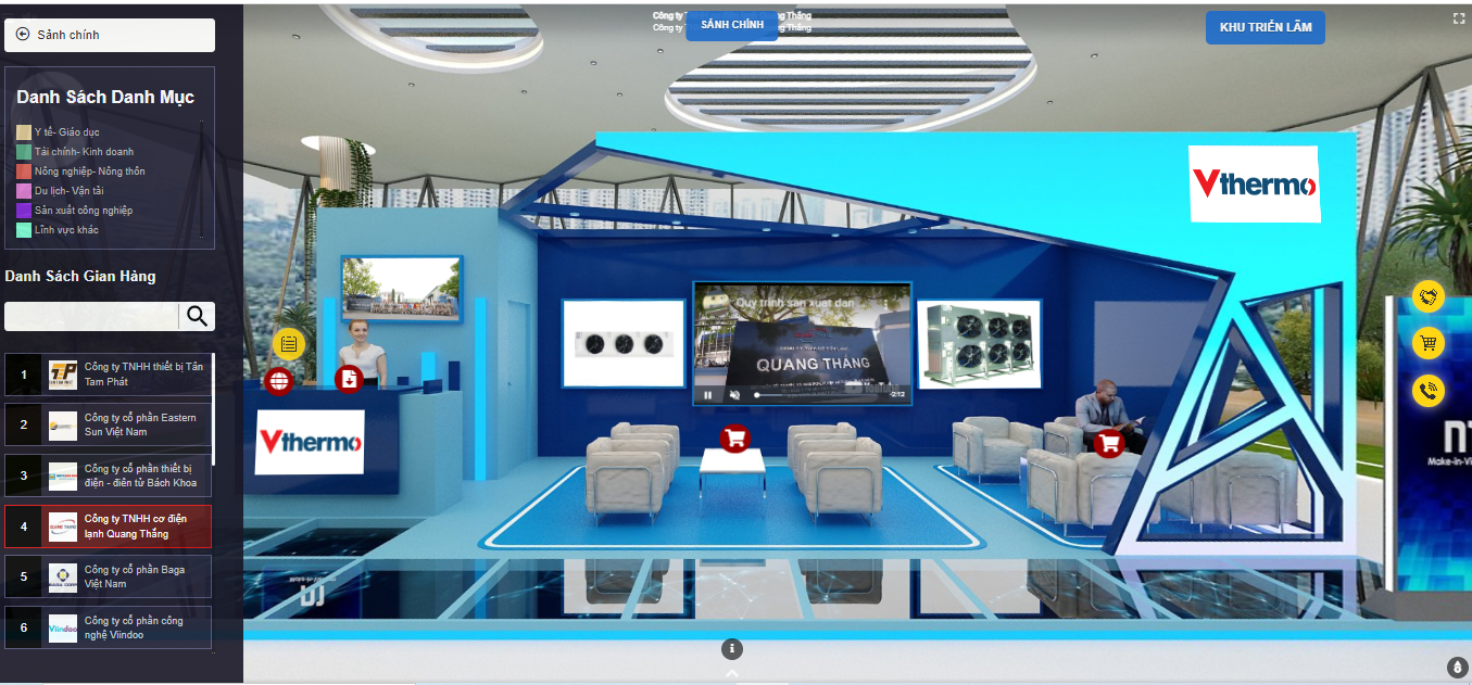 Khu gian hang 3D_techmart haiphong 2022