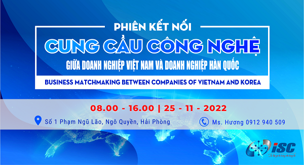Phiên kết nối cung cầu công nghệ giữa các doanh nghiệp Việt Nam và doanh nghiệp Hàn Quốc