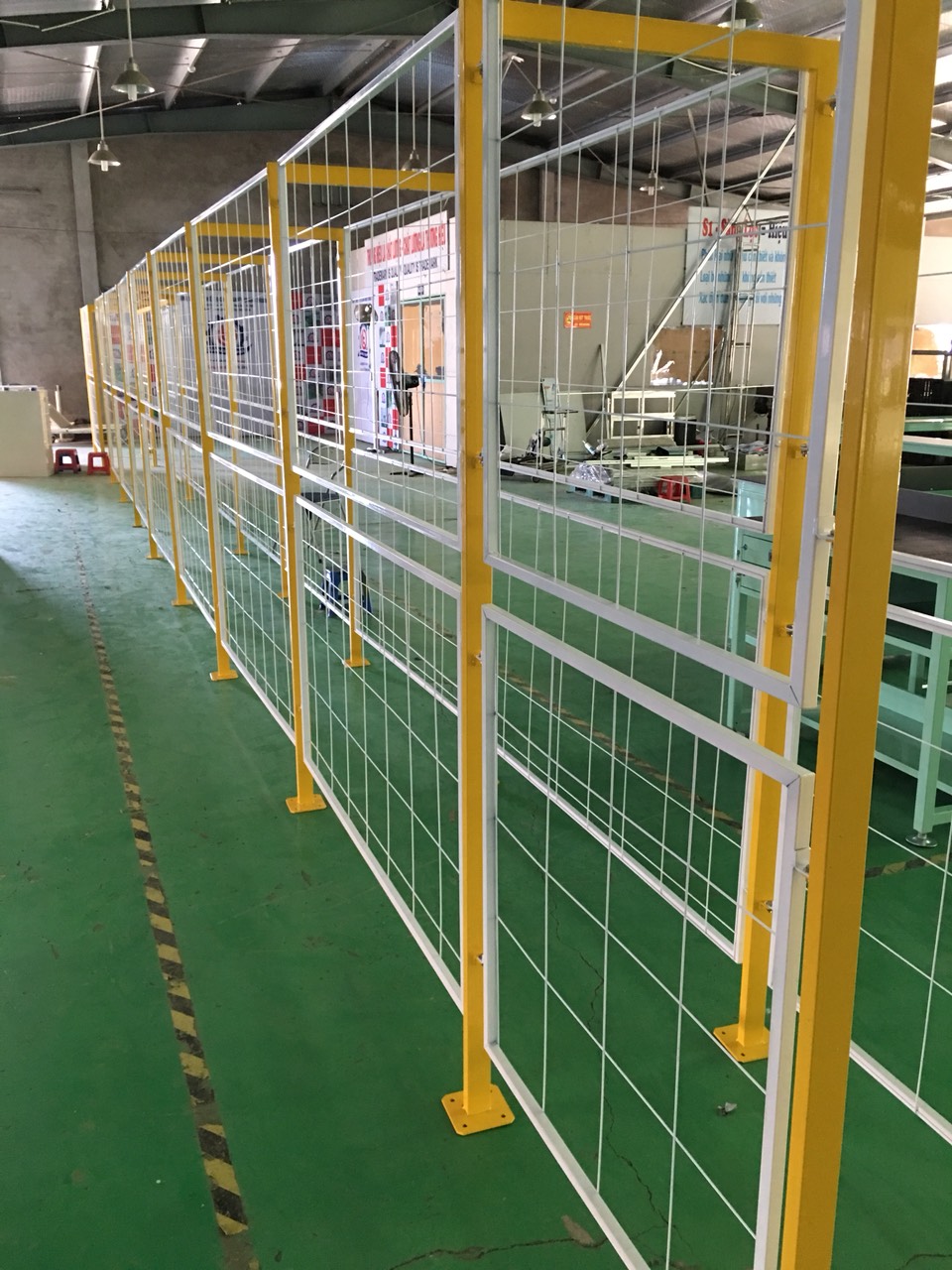 Hàng rào thép layout phân xưởng