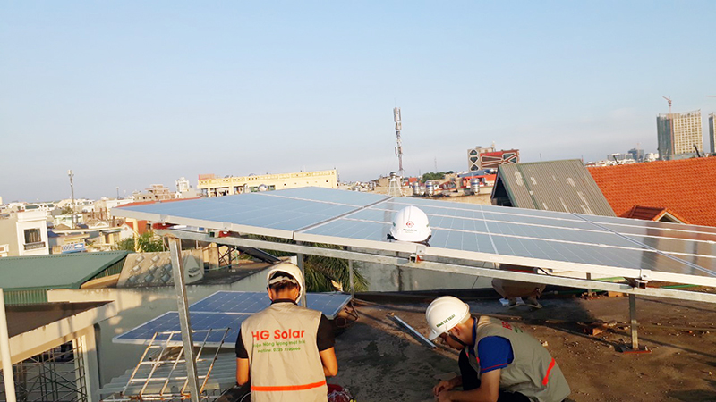 Thi công lắp đặt điện năng lượng mặt trời tại Hải Phòng