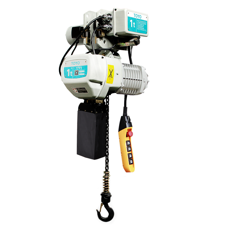 TOYO TY1 electric chain hoist with electric trolley