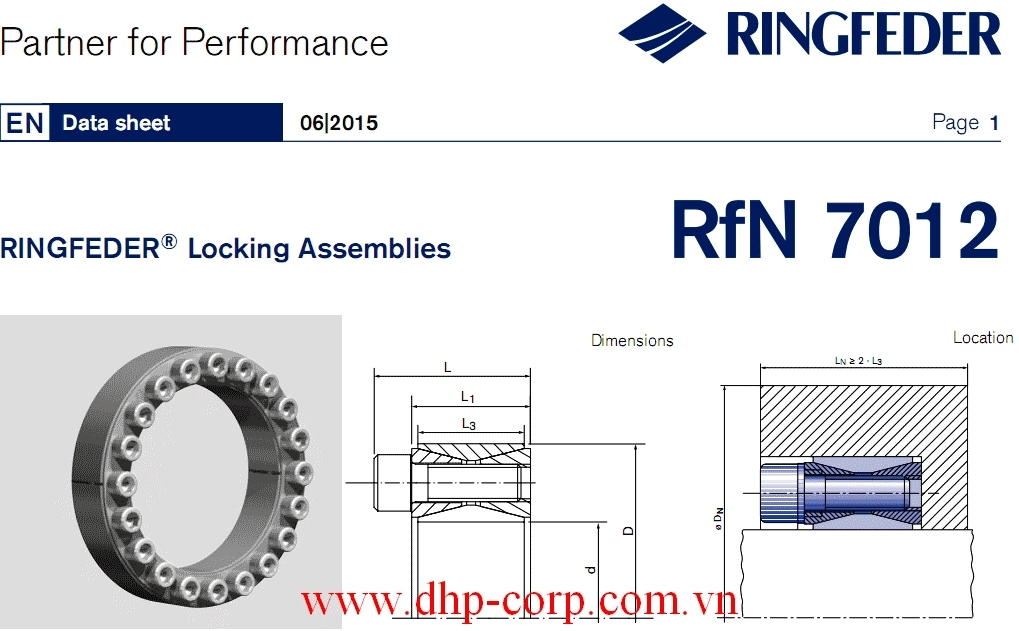 Khớp khóa trục Ringfeder RfN 7012 size 19x47