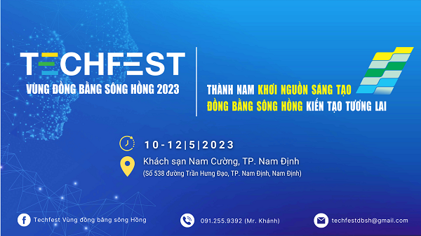 Techfest Vùng ĐBSH 2023- Thúc đẩy khoa học công nghệ, đổi mới sáng tạo khu vực đồng bằng sông Hồng