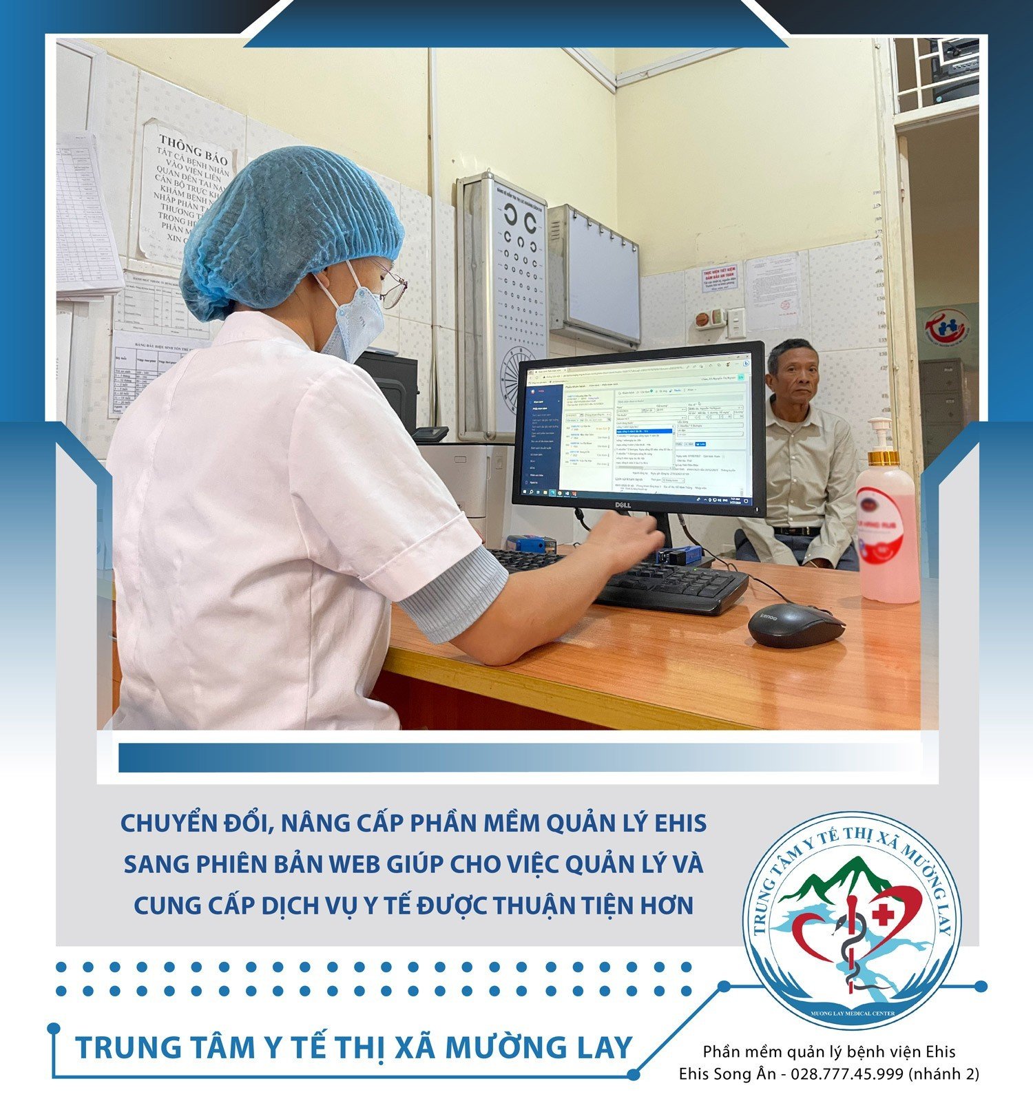  Trung tâm Y tế thị xã Mường Lay triển khai một số giải pháp công nghệ nhằm cải thiện quản lý và cung cấp dịch vụ Y tế cho người dân