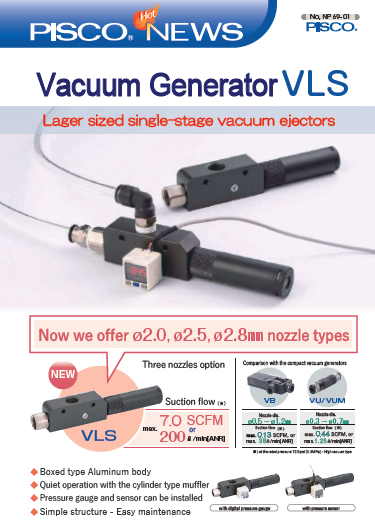 Bộ tạo chân không lưu lượng lớn (Large flow Vacuum generator) model VLSH28-0404