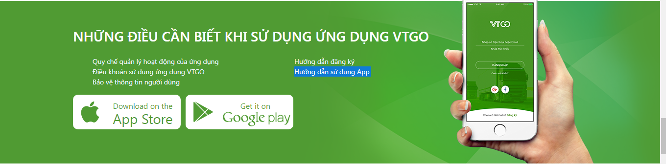 Ứng dụng gọi xe tải Việt VTGo