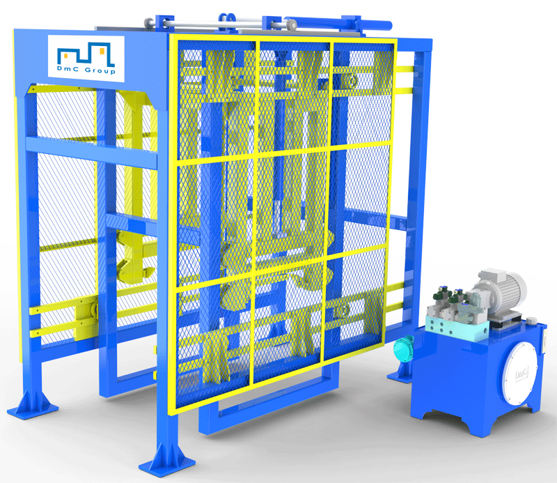 Máy tự động xếp trong dây chuyền sản xuất gạch block DmCline