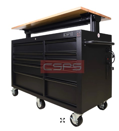 Tủ dụng cụ điện CSPS 142cm - 10 hộc kéo màu đen
